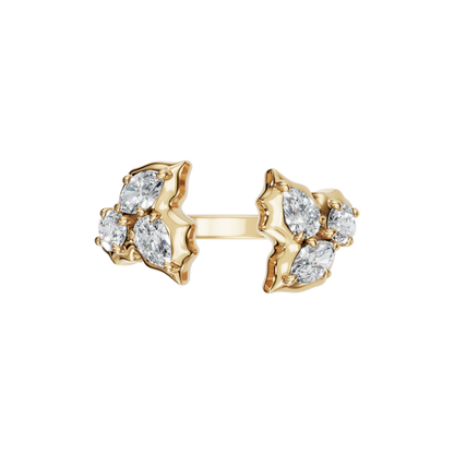 3 STONE OPEN RING - M&D Signature Jewels