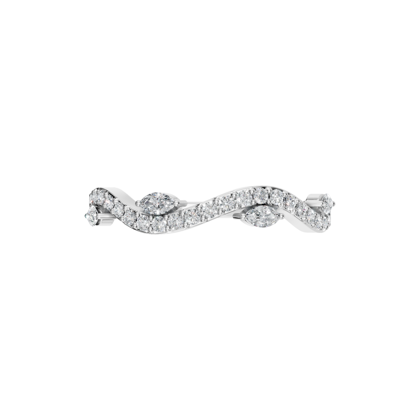 MARQUISE WAVE BAND - M&D Signature Jewels