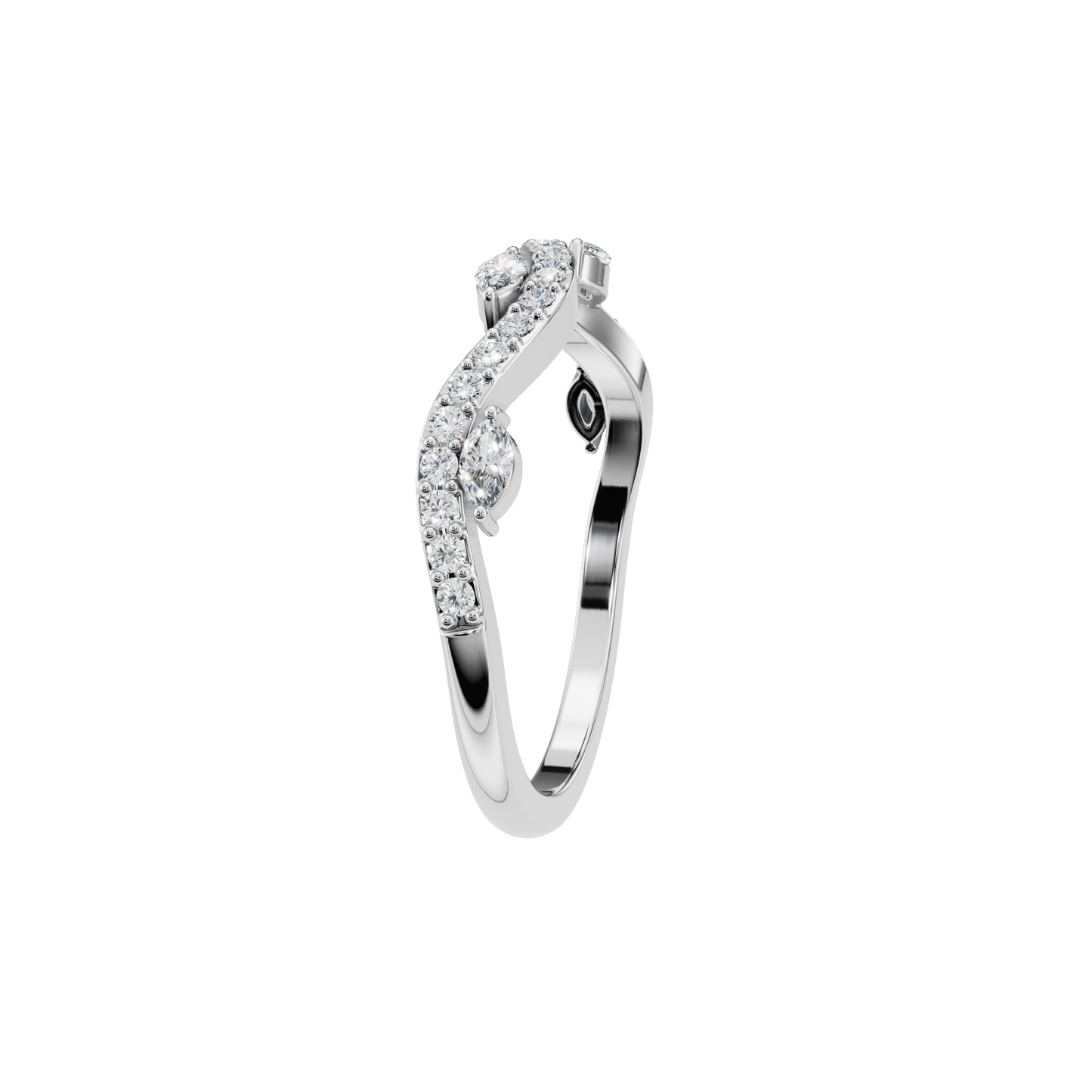 MARQUISE WAVE BAND - M&D Signature Jewels