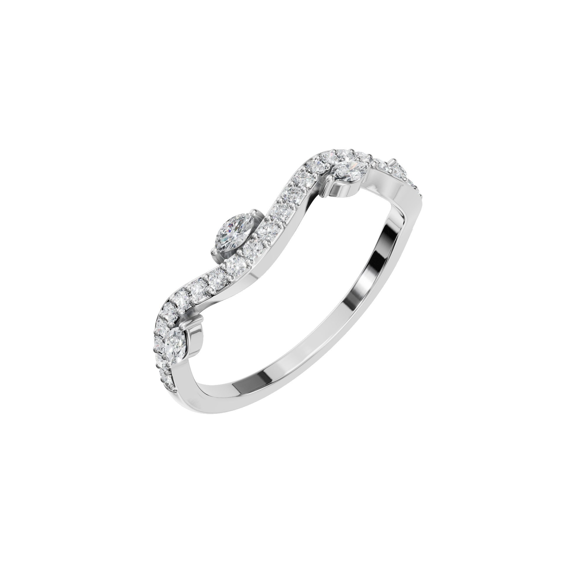 MARQUISE WAVE BAND