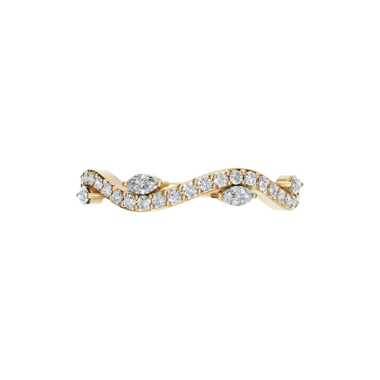 MARQUISE WAVE BAND - M&D Signature Jewels