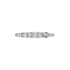 BAGUETTE ROUND ETERNITY WEDDING BAND