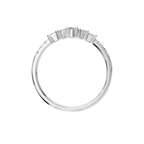 BAGUETTE ROUND ETERNITY WEDDING BAND