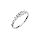 BAGUETTE ROUND ETERNITY WEDDING BAND