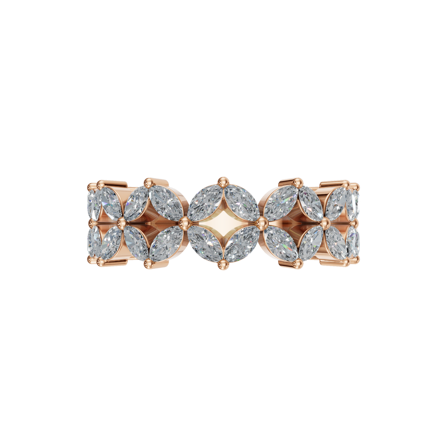 MARQUISE WEDDING BAND - M&D Signature Jewels
