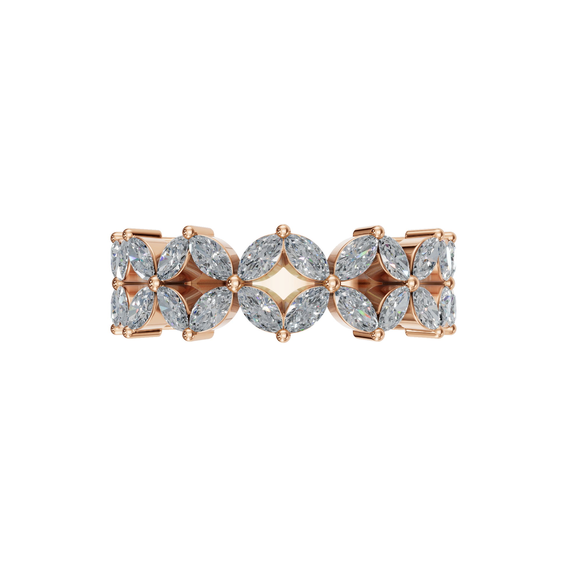 MARQUISE WEDDING BAND - M&D Signature Jewels