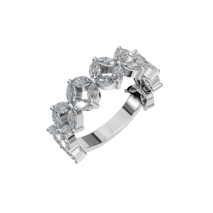 MARQUISE WEDDING BAND - M&D Signature Jewels