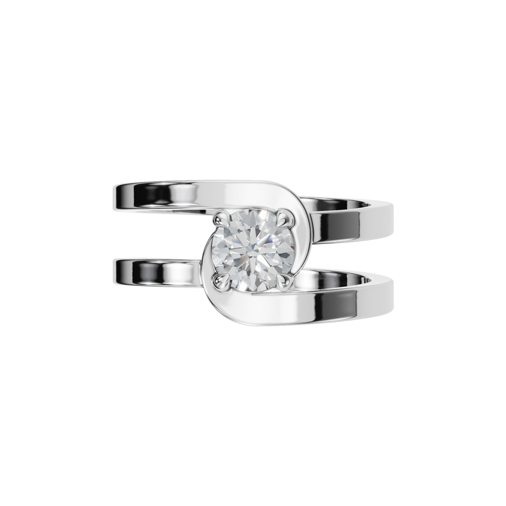 ROUND VINTAGE SOLITAIRE RING