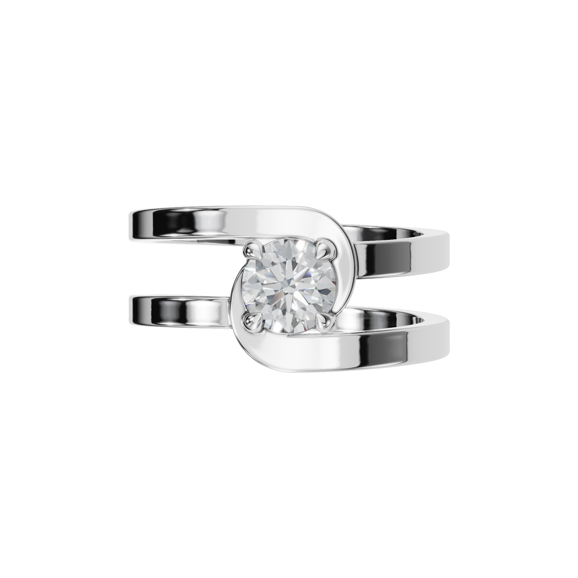 ROUND VINTAGE SOLITAIRE RING