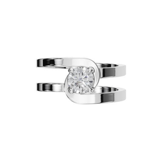 ROUND VINTAGE SOLITAIRE RING