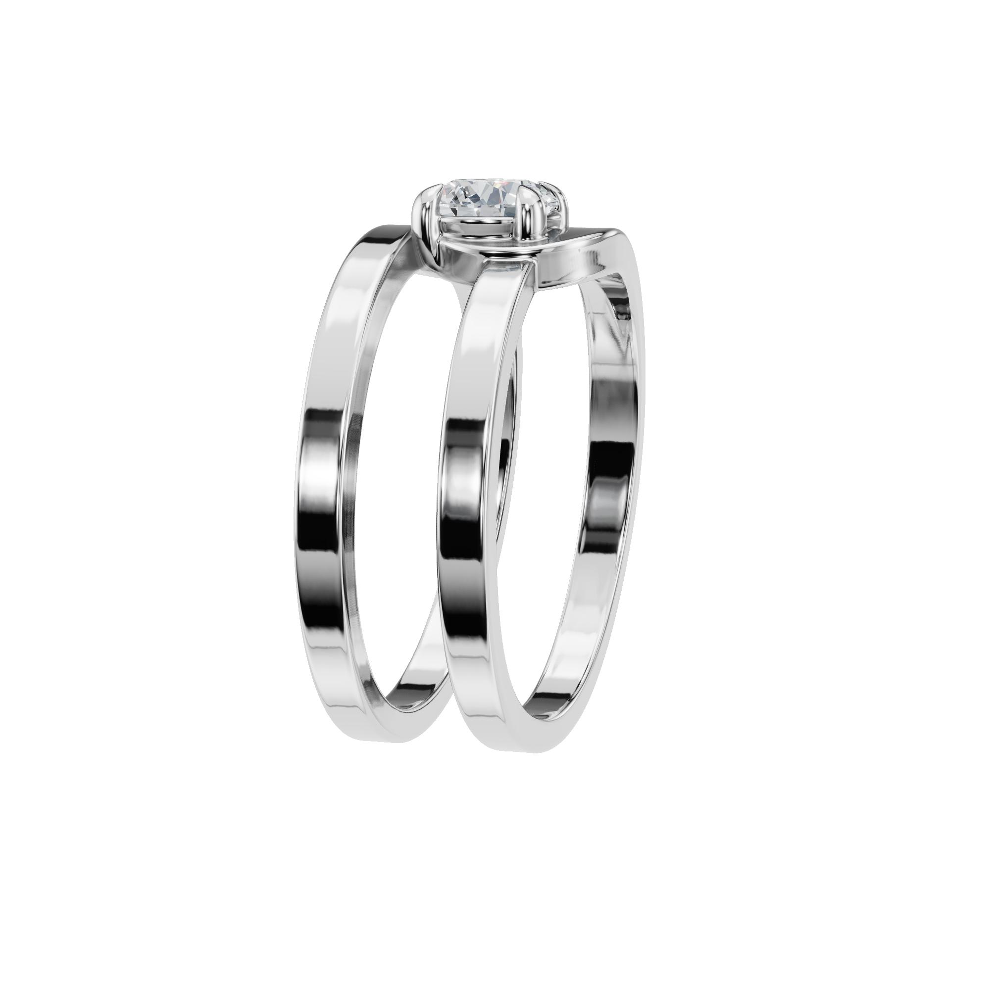ROUND VINTAGE SOLITAIRE RING