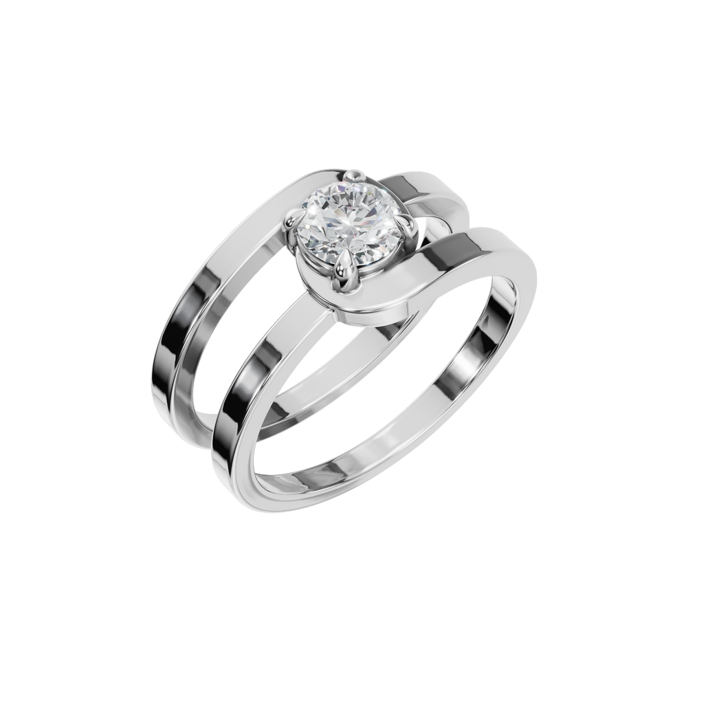 ROUND VINTAGE SOLITAIRE RING