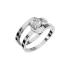 ROUND VINTAGE SOLITAIRE RING