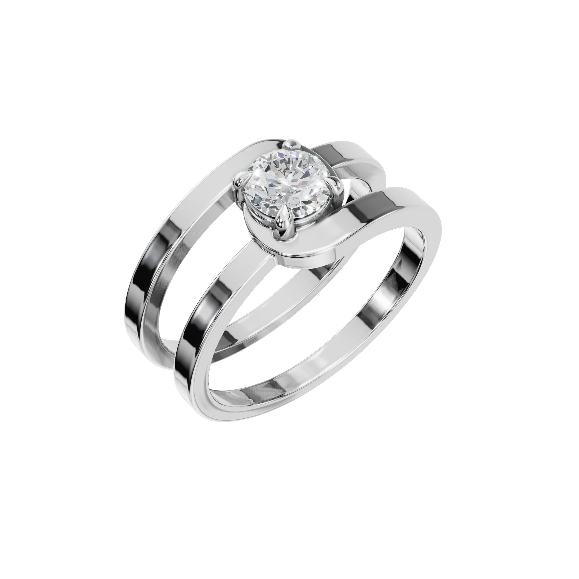 ROUND VINTAGE SOLITAIRE RING