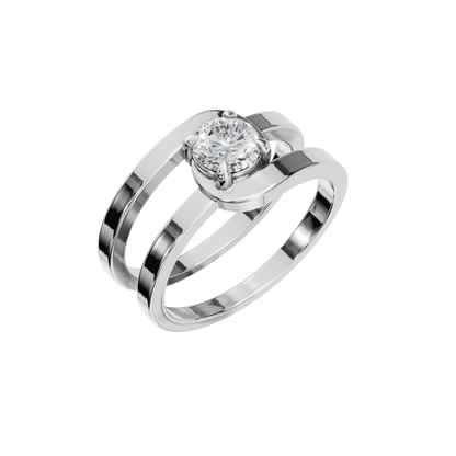 ROUND VINTAGE SOLITAIRE RING - M&D Signature Jewels