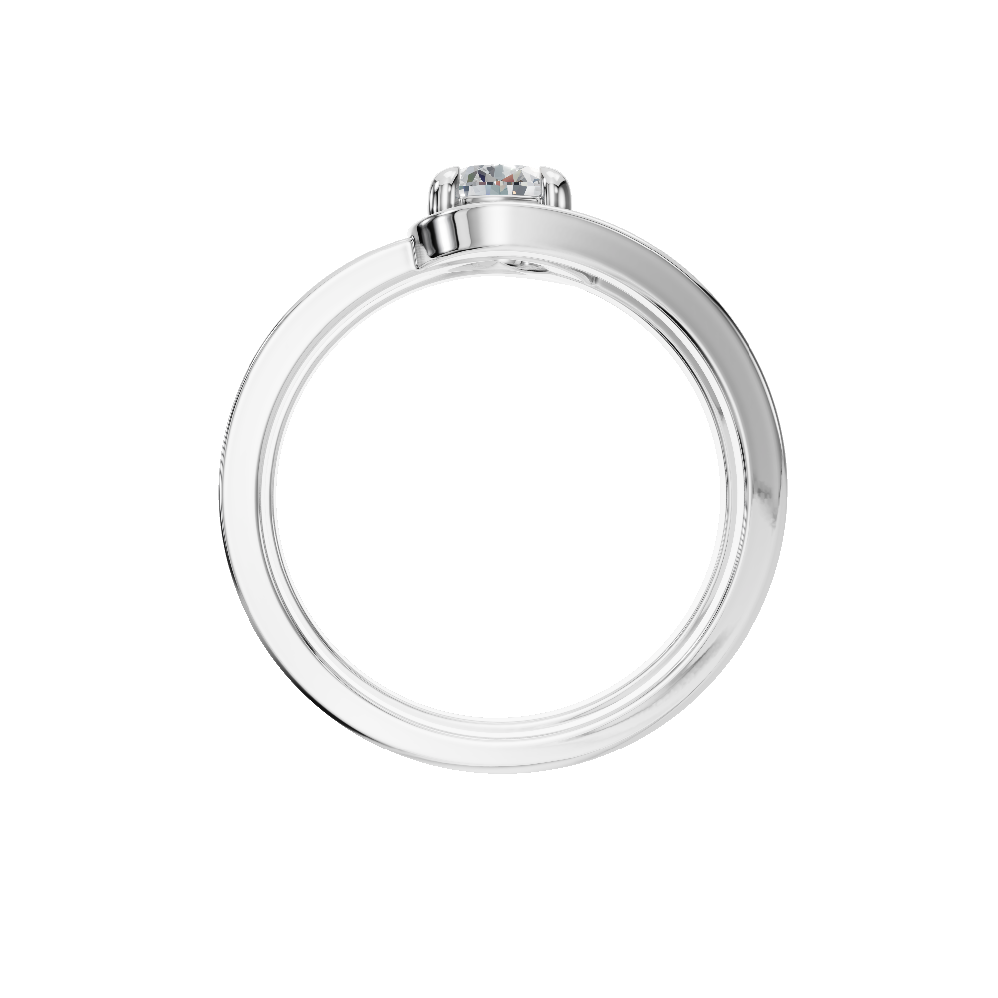 ROUND VINTAGE SOLITAIRE RING
