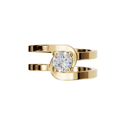 ROUND VINTAGE SOLITAIRE RING - M&D Signature Jewels