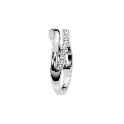 ROUND WAVE PAVE WEDDING BAND - M&D Signature Jewels