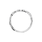 MARQUISE ROUND OPEN WEDDING BAND