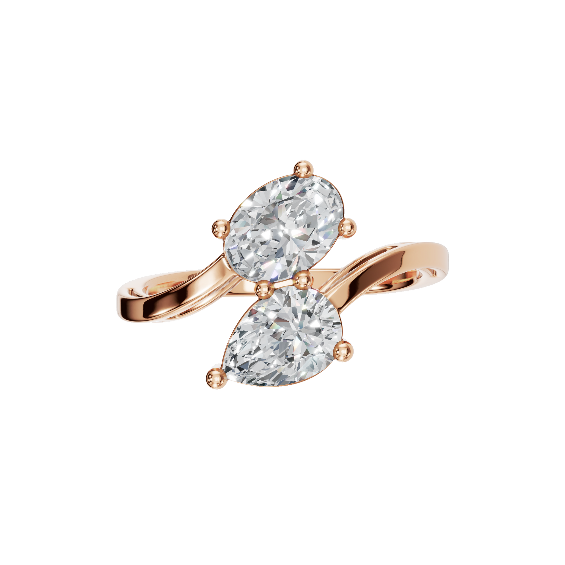 PEAR OVAL WEDDING RING - M&D Signature Jewels