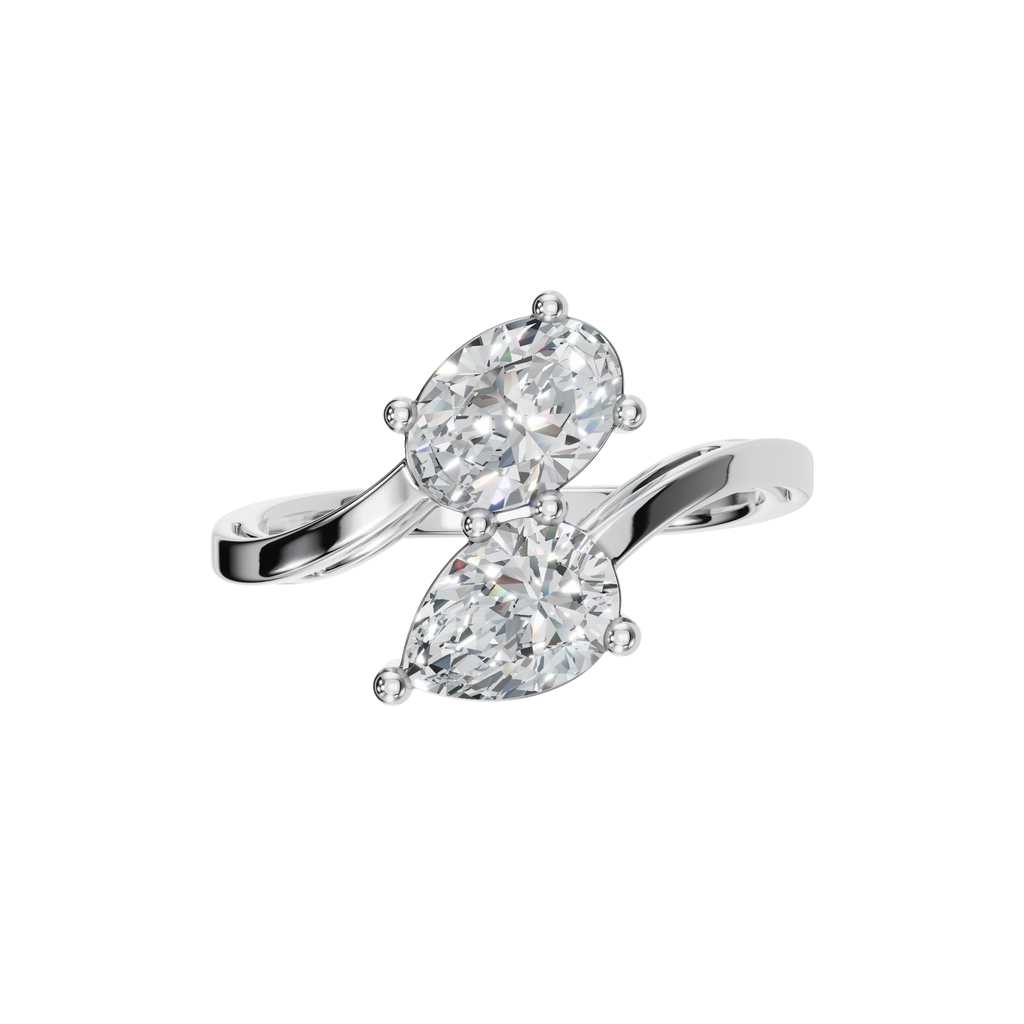 PEAR OVAL WEDDING RING