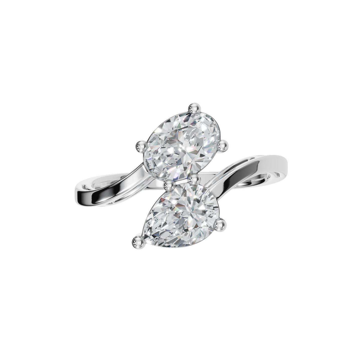 PEAR OVAL WEDDING RING - M&D Signature Jewels