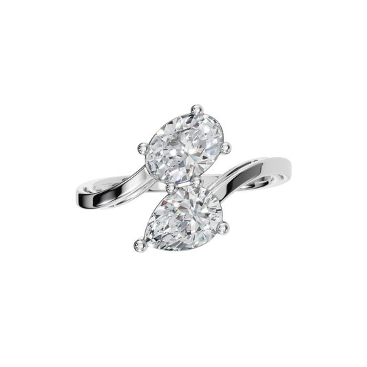 PEAR OVAL WEDDING RING