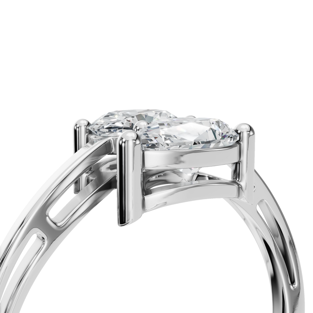 PEAR OVAL WEDDING RING