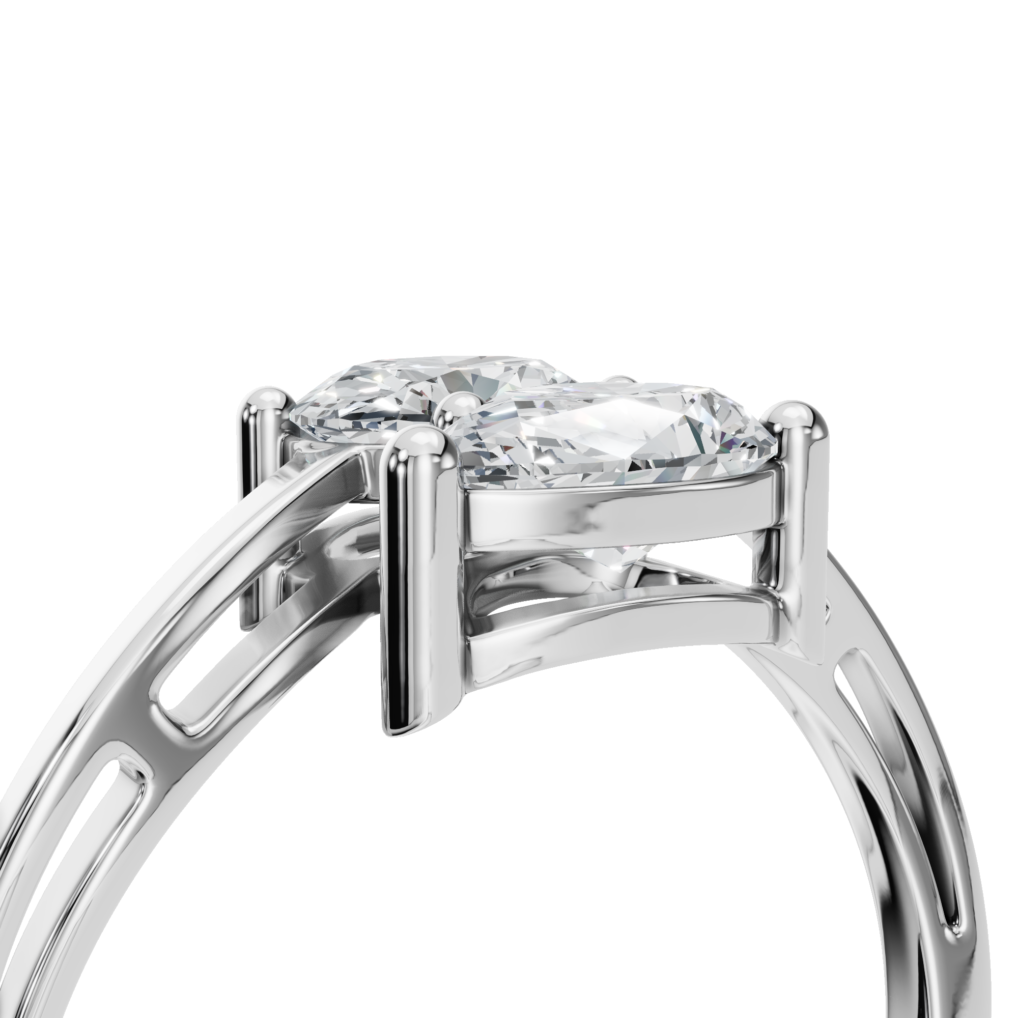 PEAR OVAL WEDDING RING
