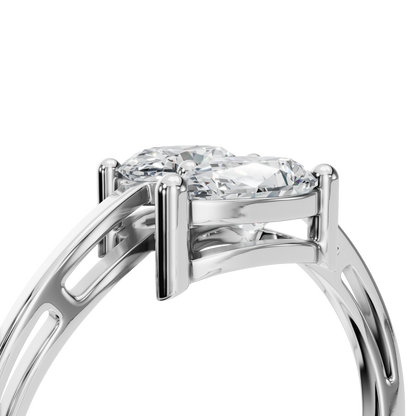 PEAR OVAL WEDDING RING - M&D Signature Jewels