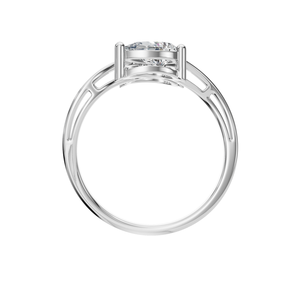 PEAR OVAL WEDDING RING
