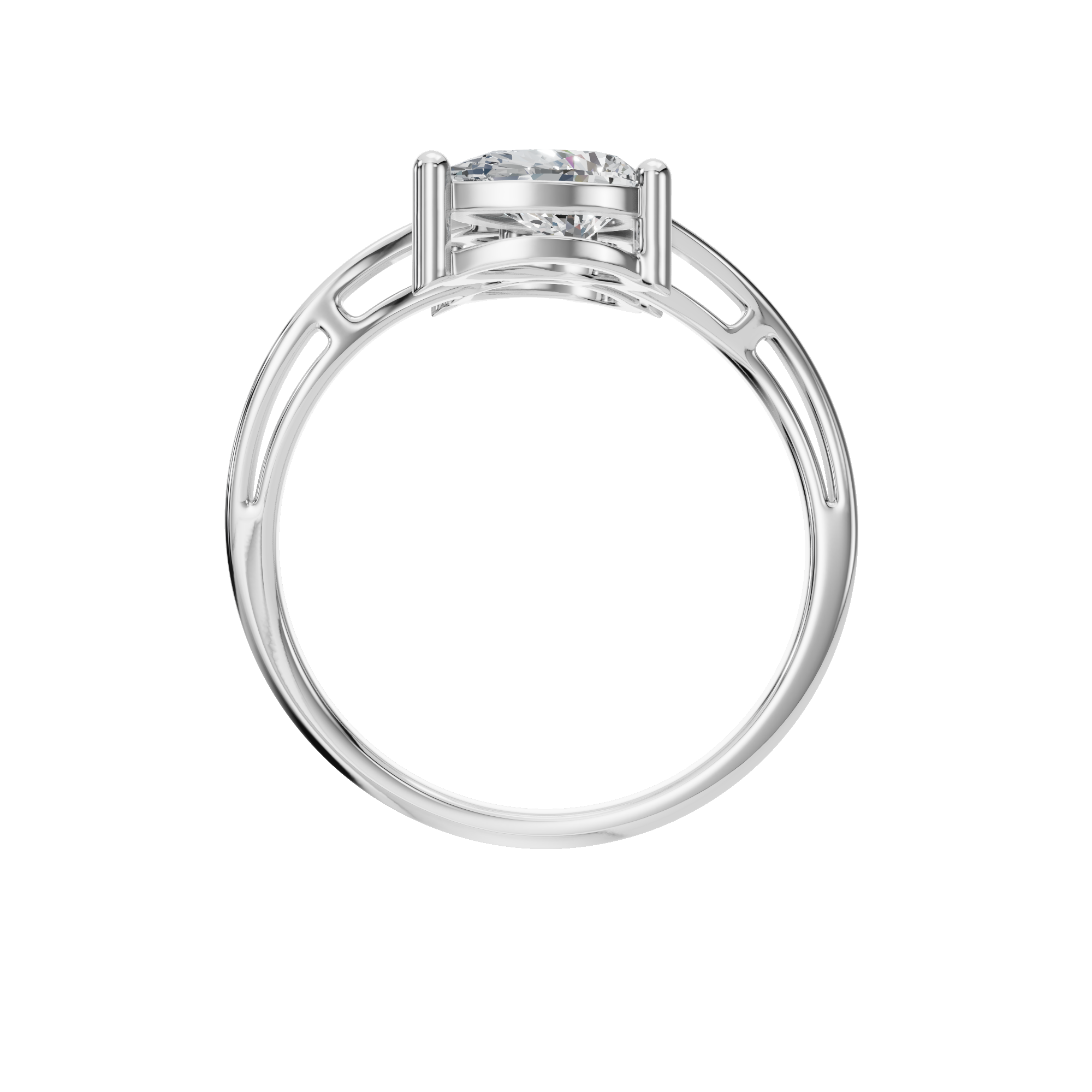 PEAR OVAL WEDDING RING