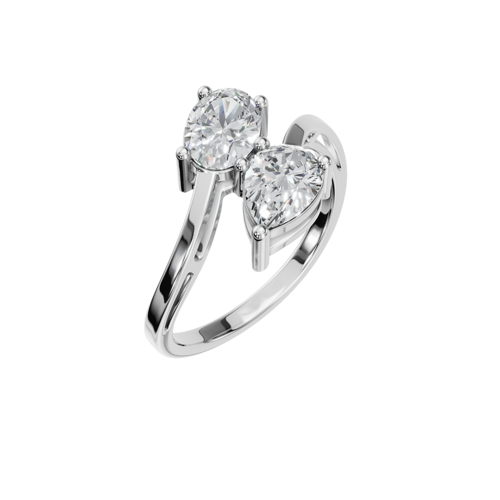PEAR OVAL WEDDING RING