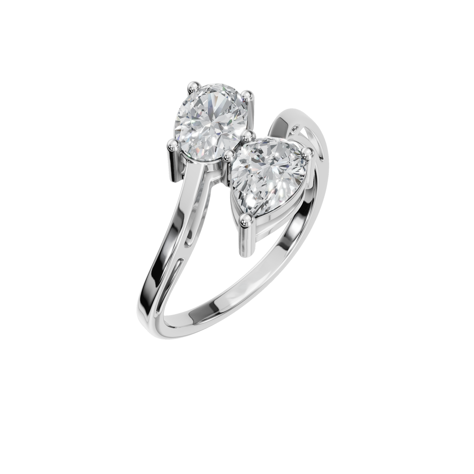 PEAR OVAL WEDDING RING - M&D Signature Jewels