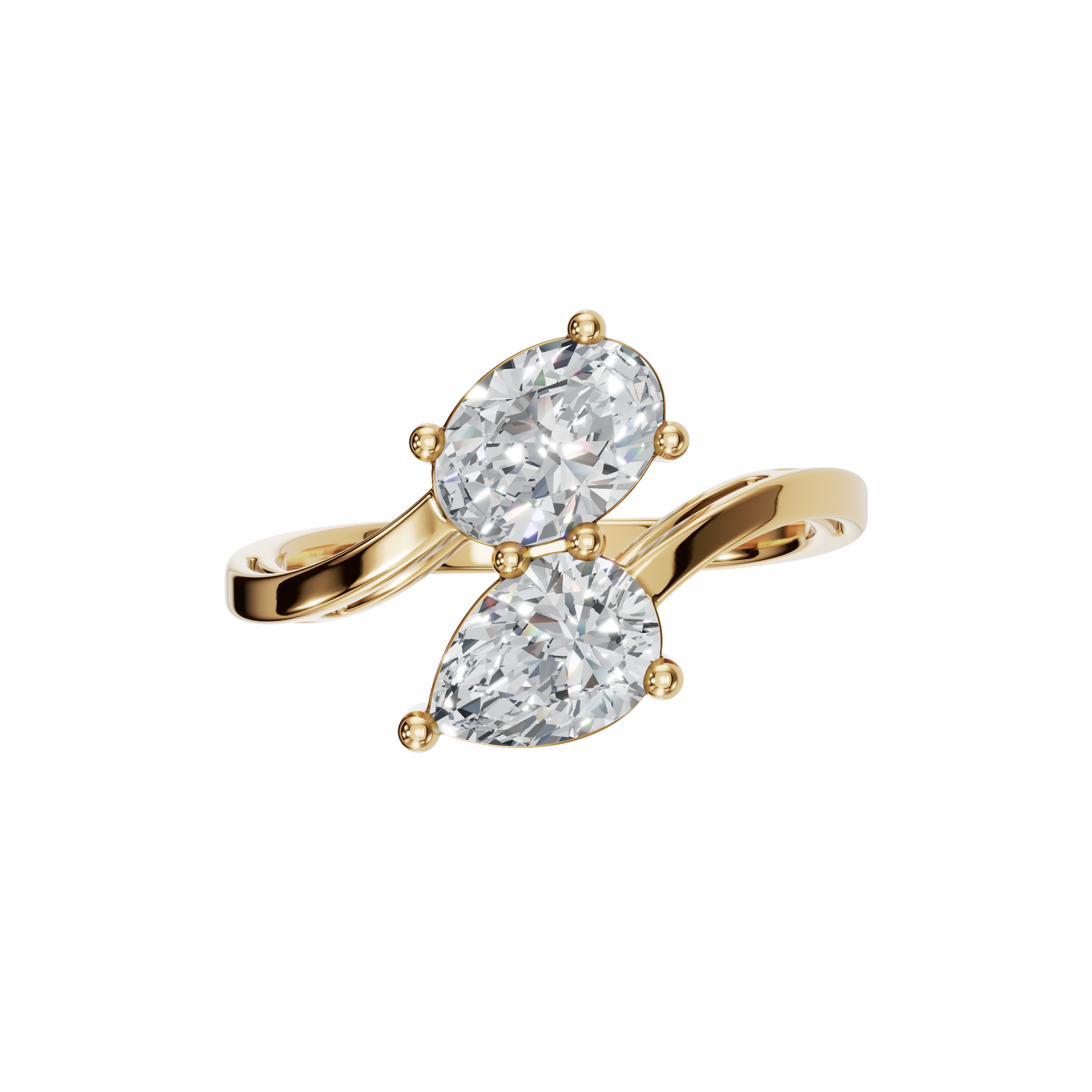 PEAR OVAL WEDDING RING - M&D Signature Jewels