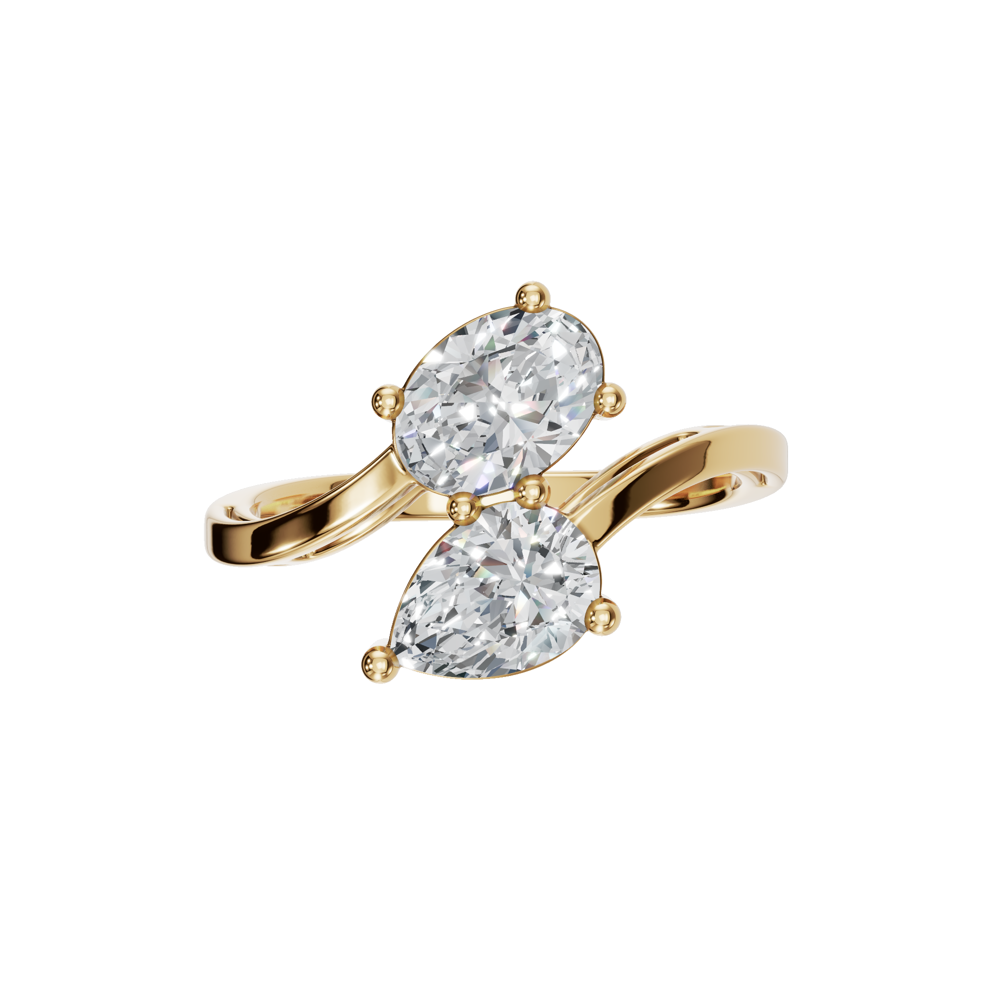PEAR OVAL WEDDING RING