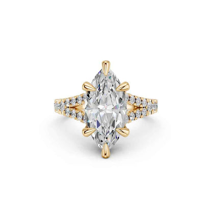 MARQUISE SPLIT SHANK WITH PAVE STONE