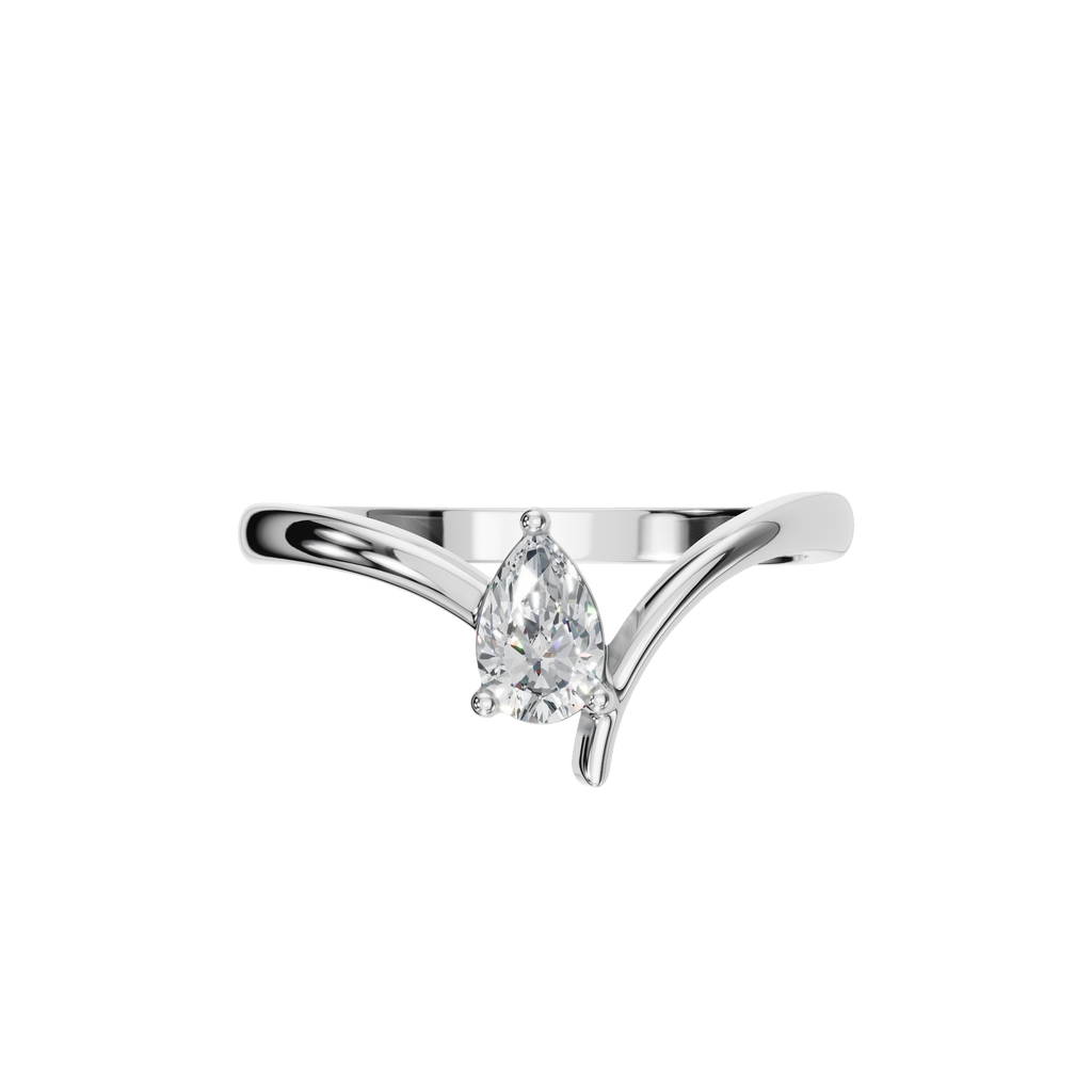 PEAR FANCY SOLITAIRE RING