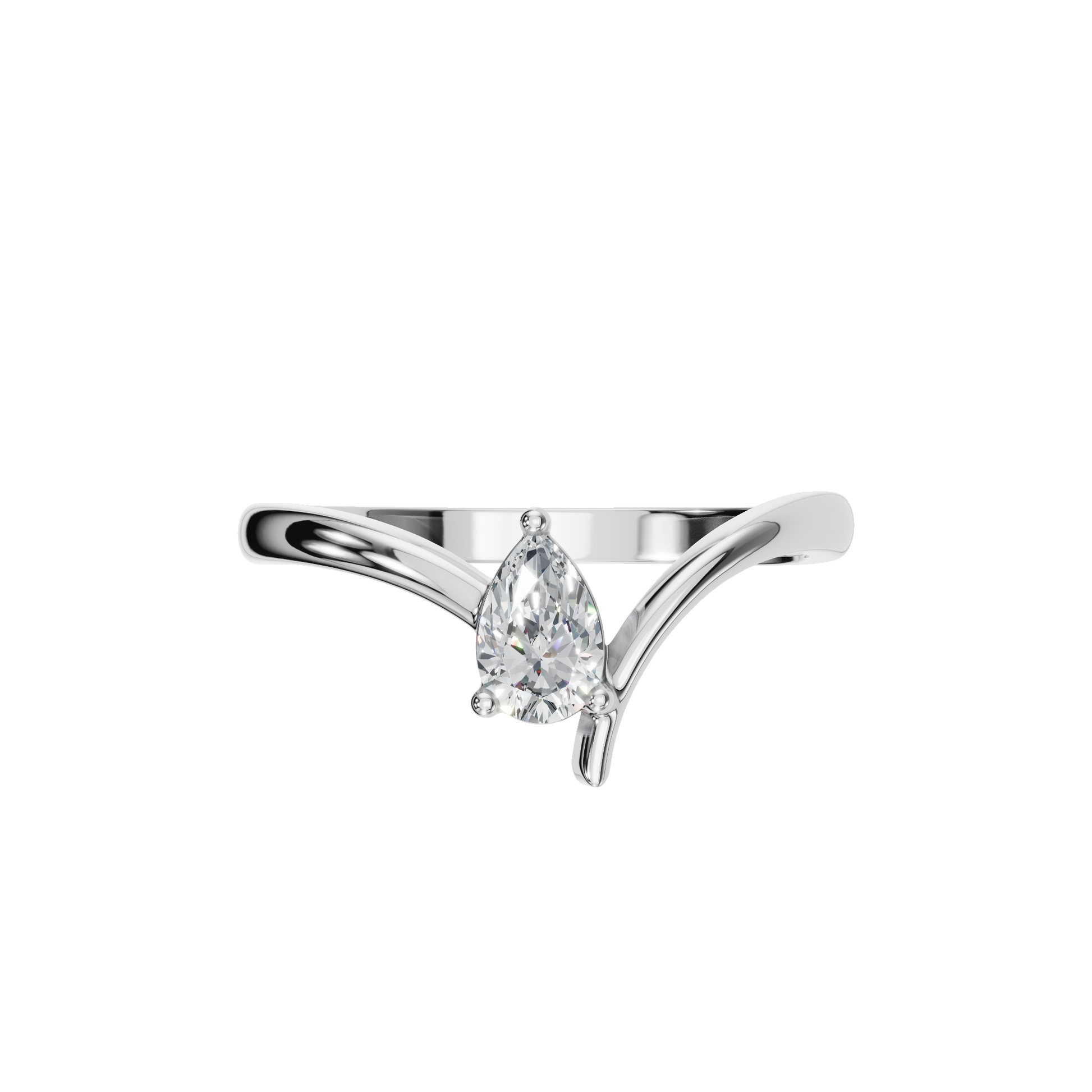 PEAR FANCY SOLITAIRE RING - M&D Signature Jewels