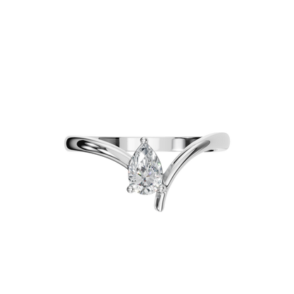 PEAR FANCY SOLITAIRE RING - M&D Signature Jewels