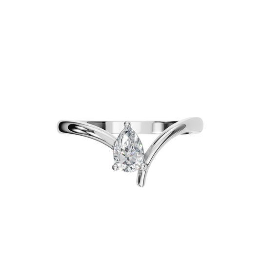 PEAR FANCY SOLITAIRE RING