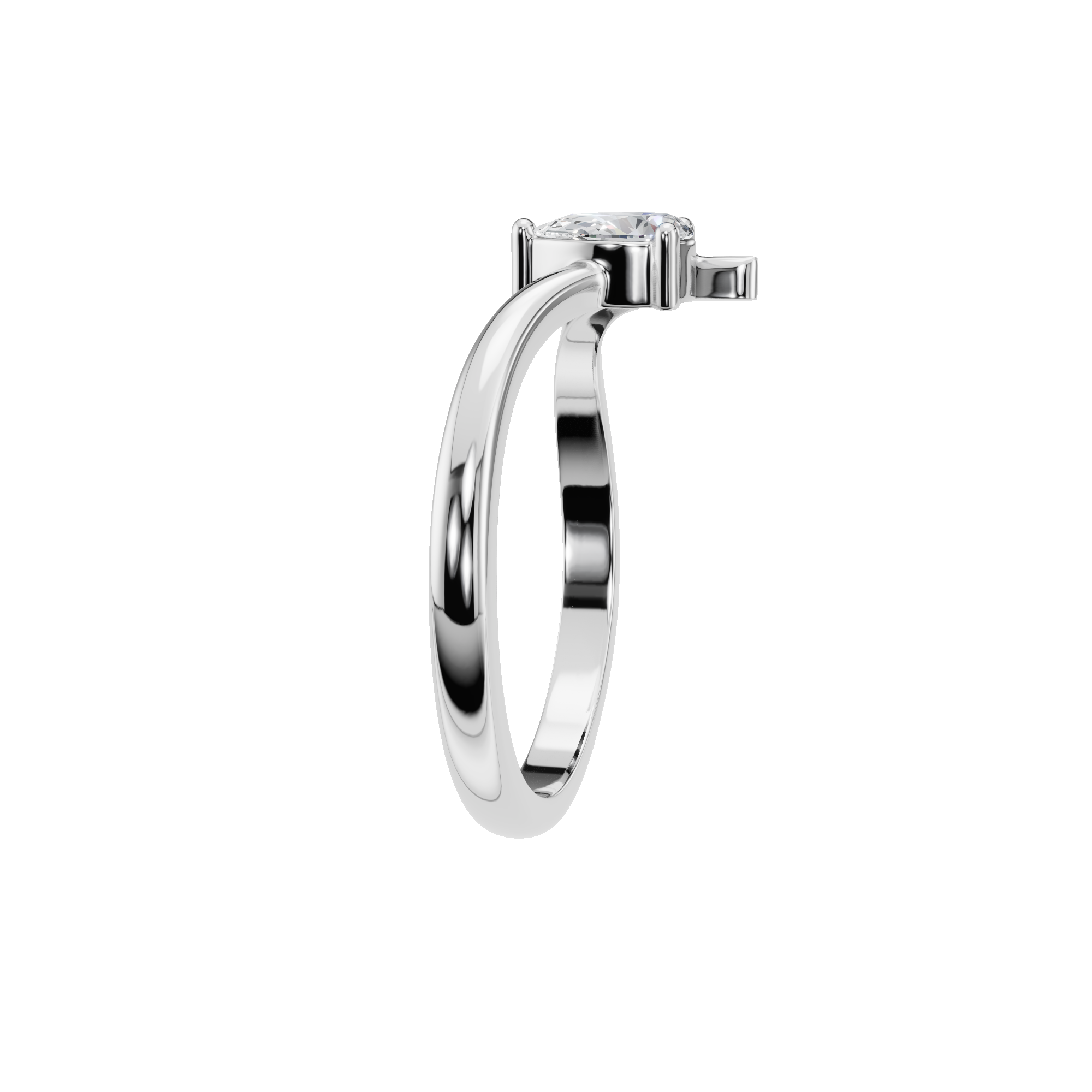 PEAR FANCY SOLITAIRE RING