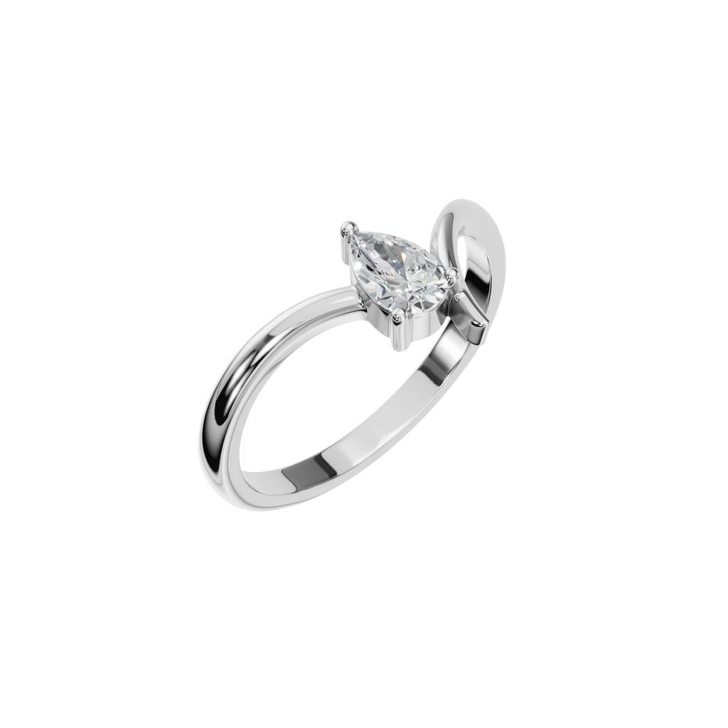 PEAR FANCY SOLITAIRE RING