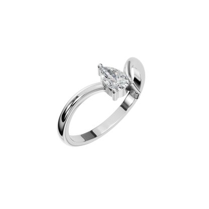 PEAR FANCY SOLITAIRE RING - M&D Signature Jewels