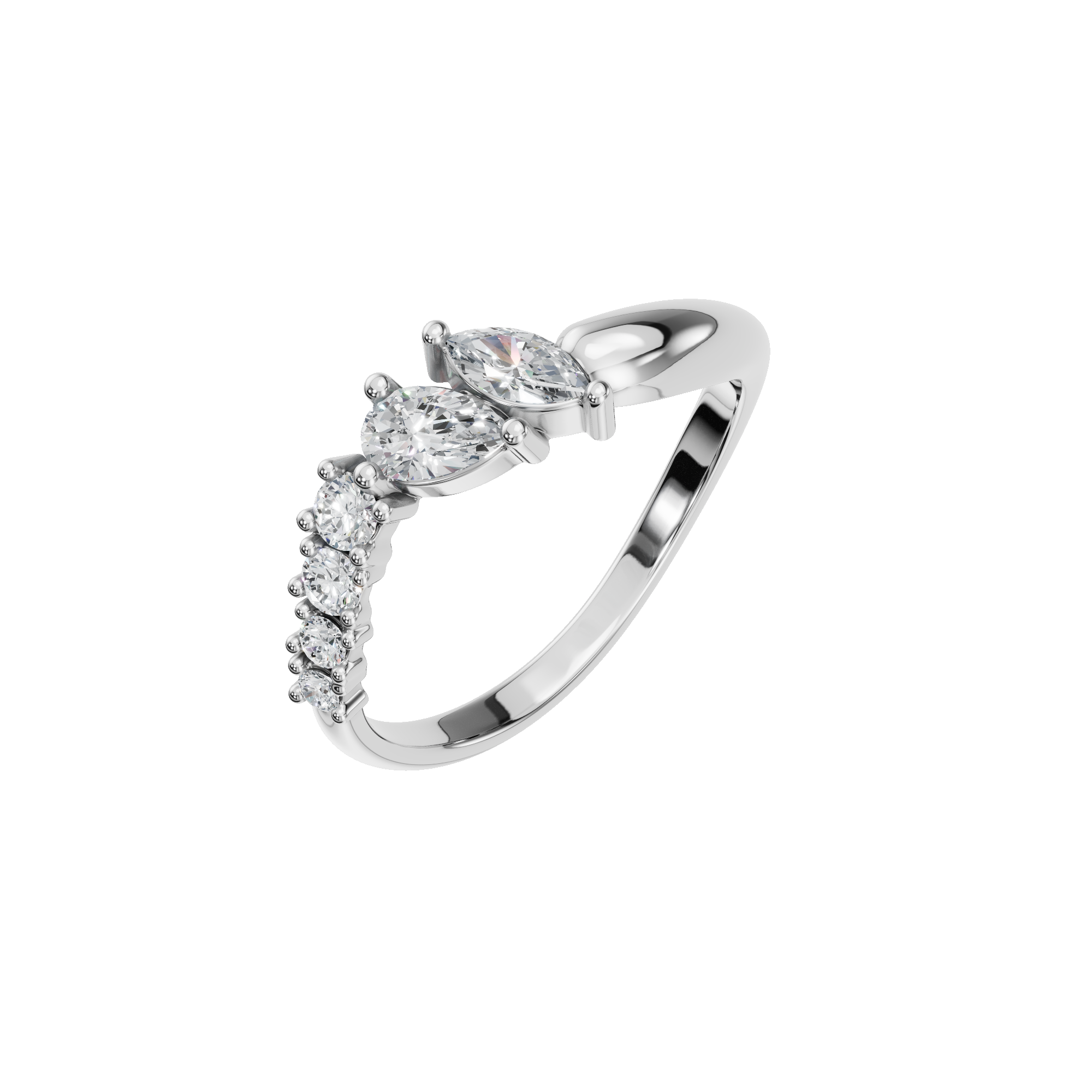 MULTI-SHAPE WEDDING BAND