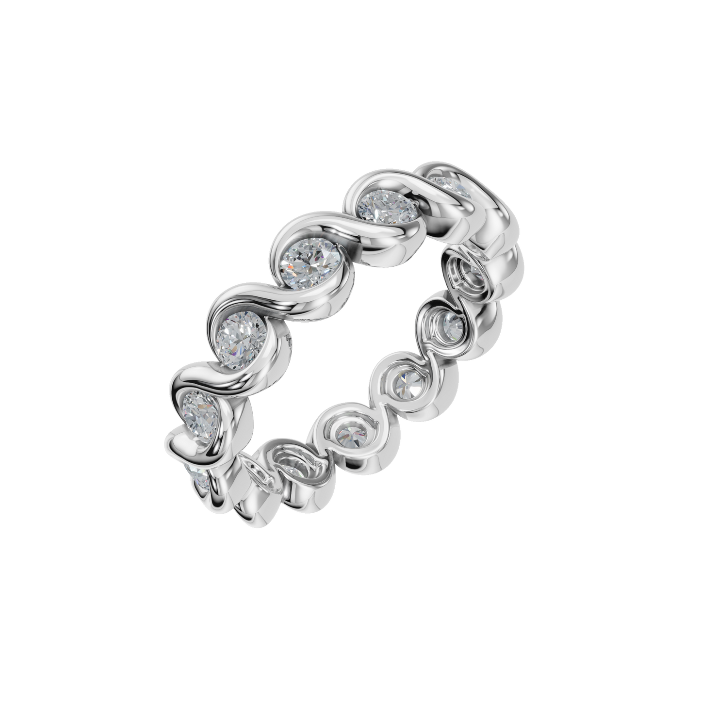 ROUND ETERNITY WEDDING BAND - M&D Signature Jewels