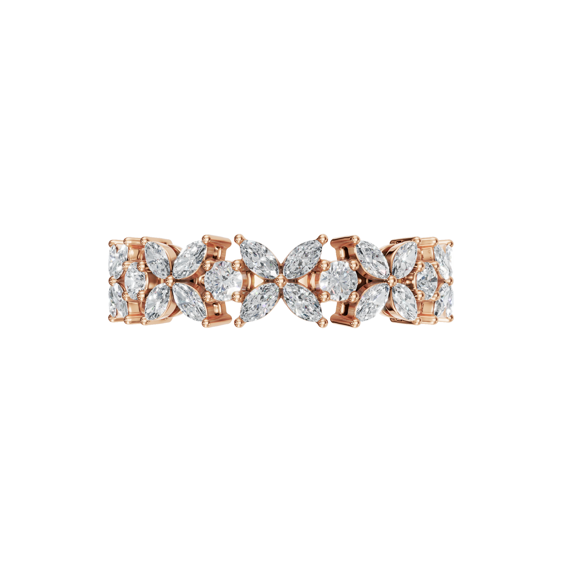 FANCY HALF ETERNITY BAND - M&D Signature Jewels