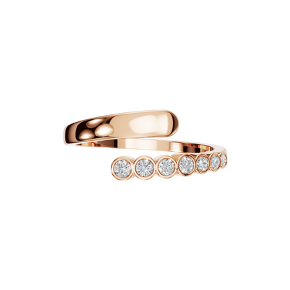 ROUND BEZEL WEDDING BAND - M&D Signature Jewels