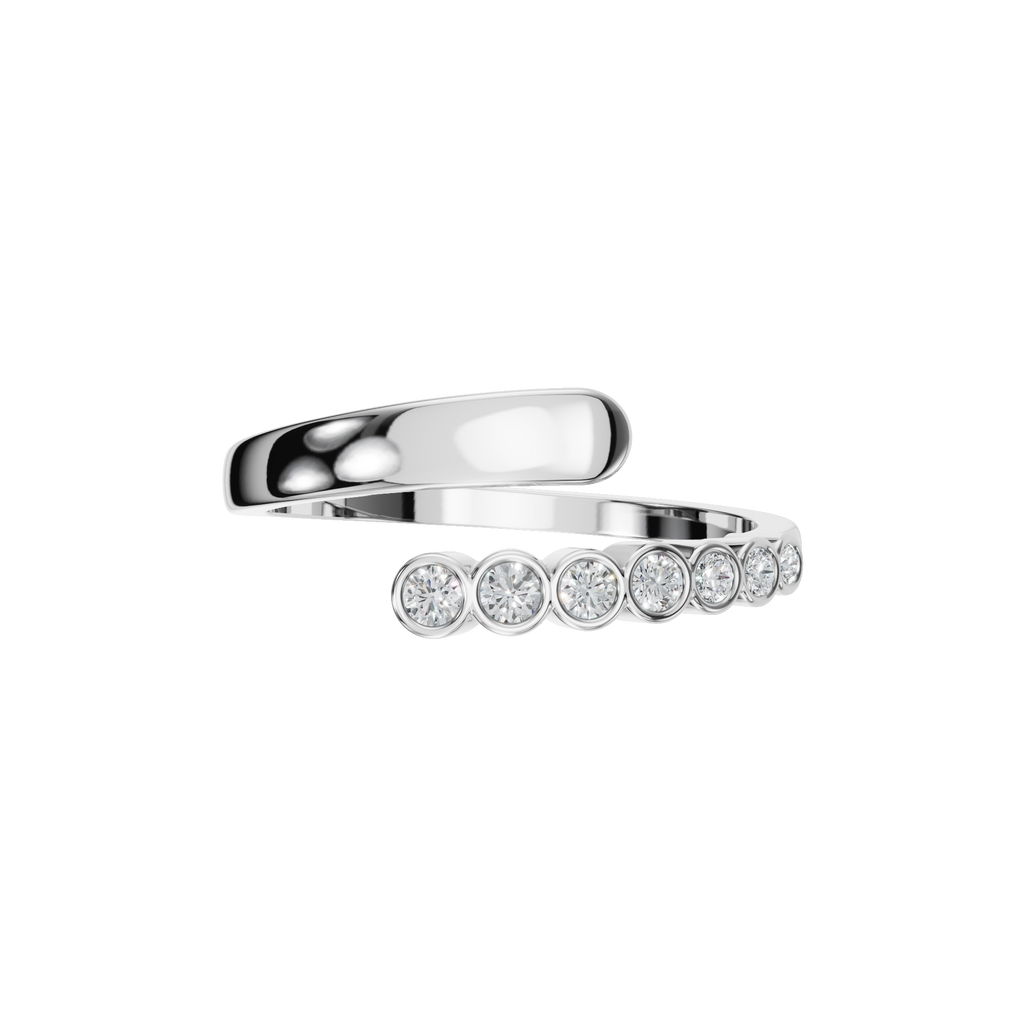 ROUND BEZEL WEDDING BAND
