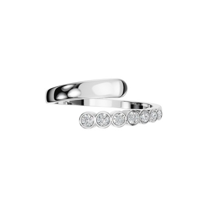 ROUND BEZEL WEDDING BAND - M&D Signature Jewels